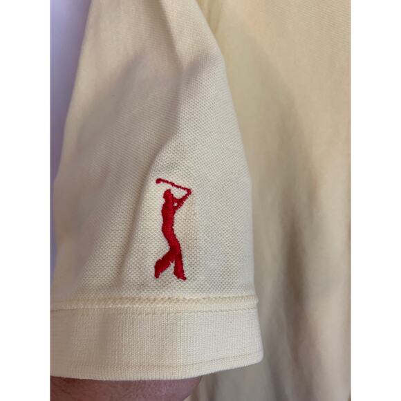 Duck Head Men's Medium Yellow Golf Polo Short Sleeve 100% Cotton - Picture 4 of 5